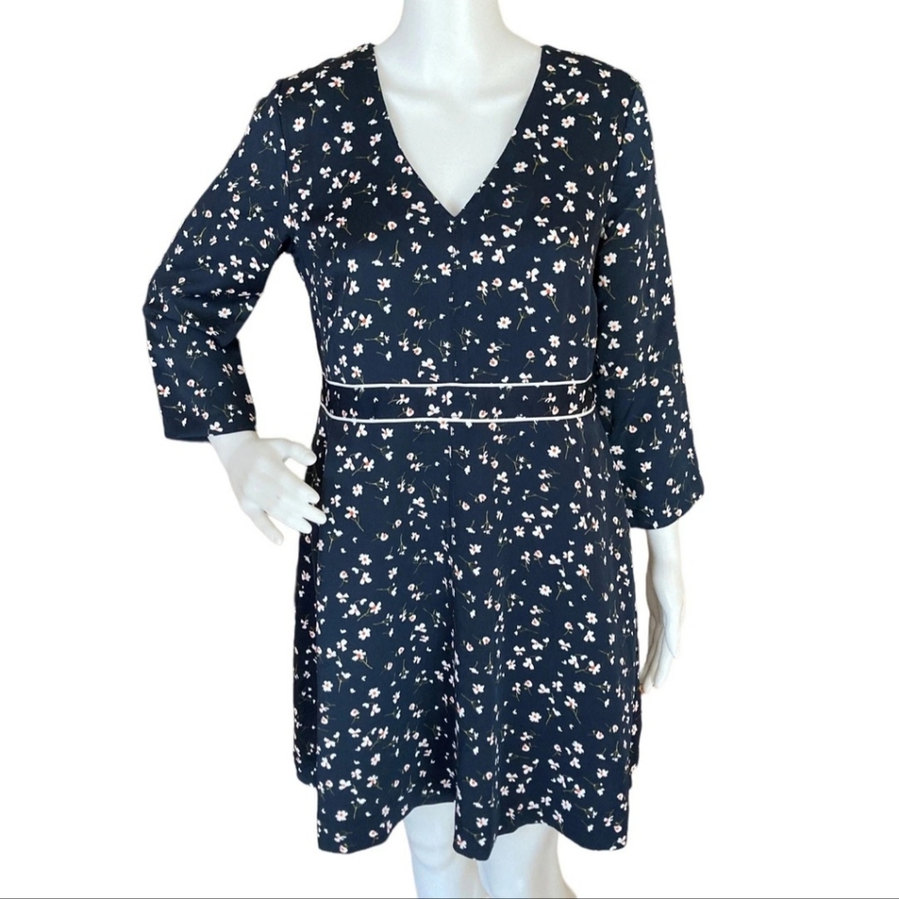 Banana Republic Navy Daisy Dress L